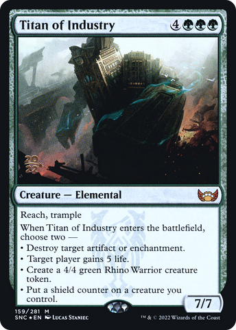 {R} Titan of Industry [Streets of New Capenna Prerelease Promos][PR SNC 159]