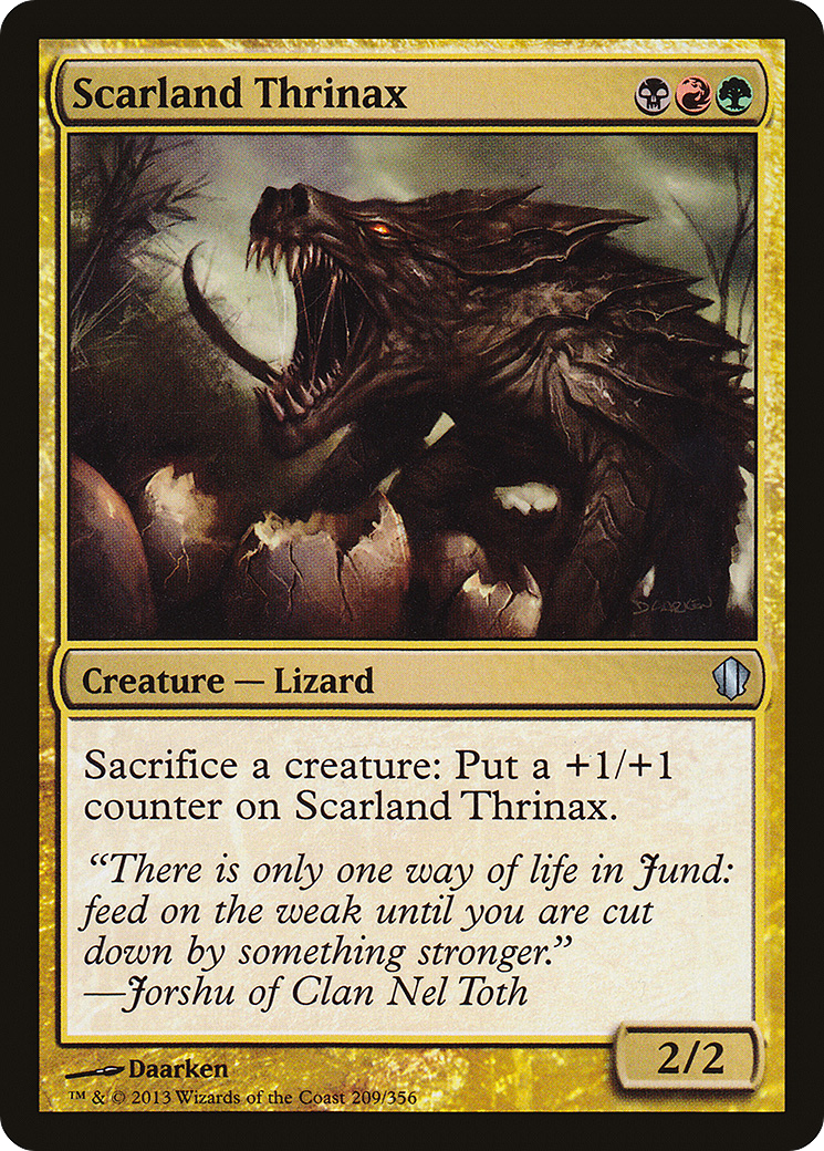 {C} Scarland Thrinax [Commander 2013][C13 209]