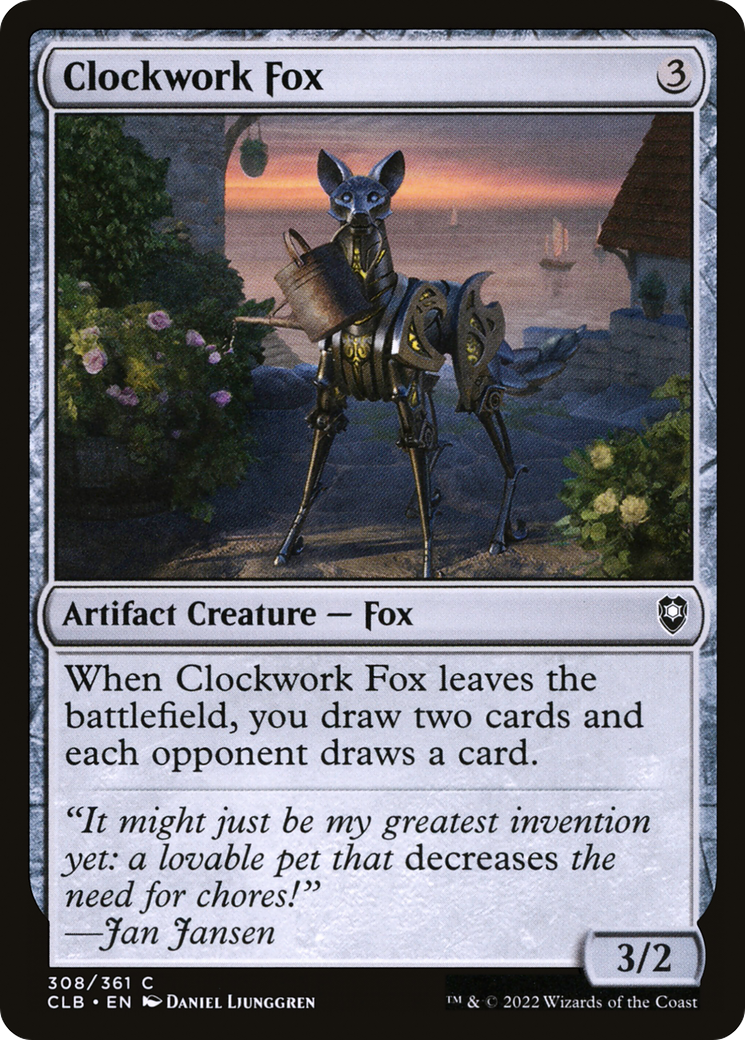 {C} Clockwork Fox [Commander Legends: Battle for Baldur's Gate][CLB 308]