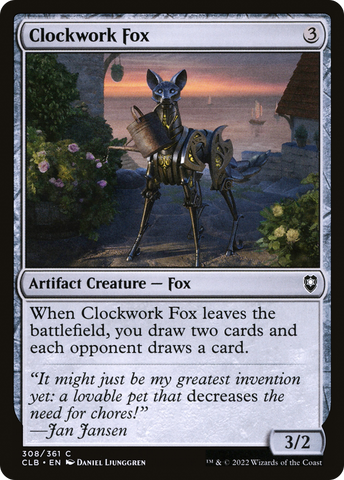 {C} Clockwork Fox [Commander Legends: Battle for Baldur's Gate][CLB 308]