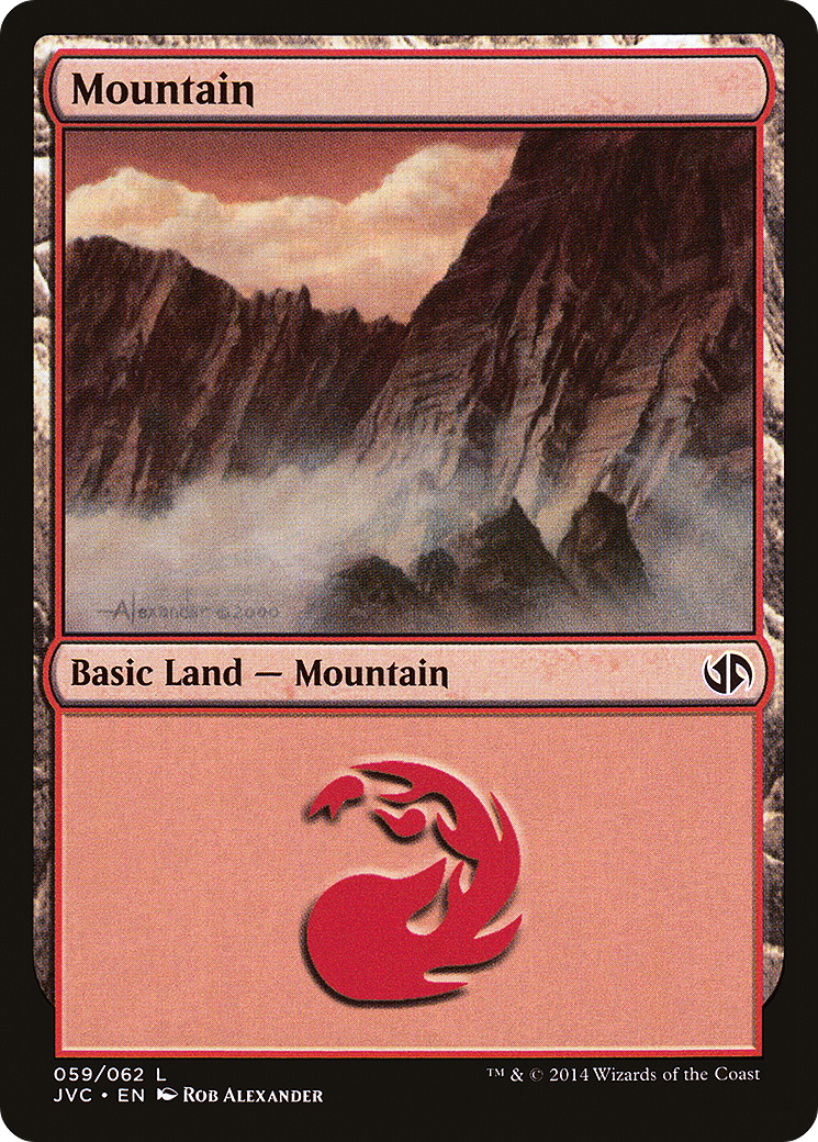 {B}[JVC 059] Mountain (59) [Duel Decks Anthology]