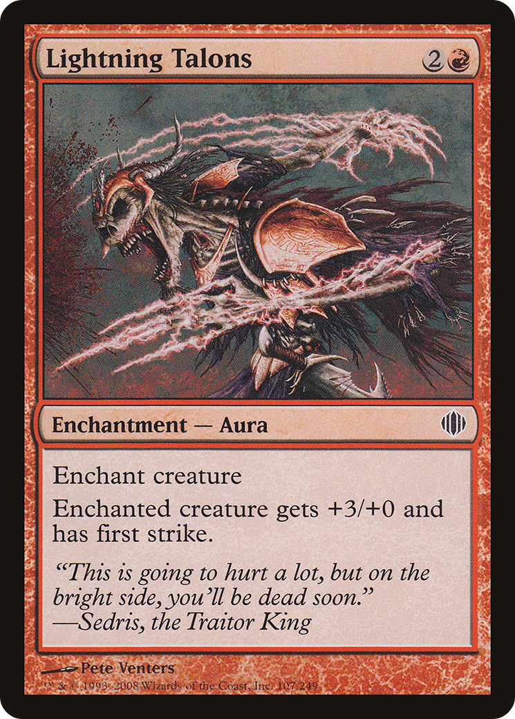 {C} Lightning Talons [Shards of Alara][ALA 107]