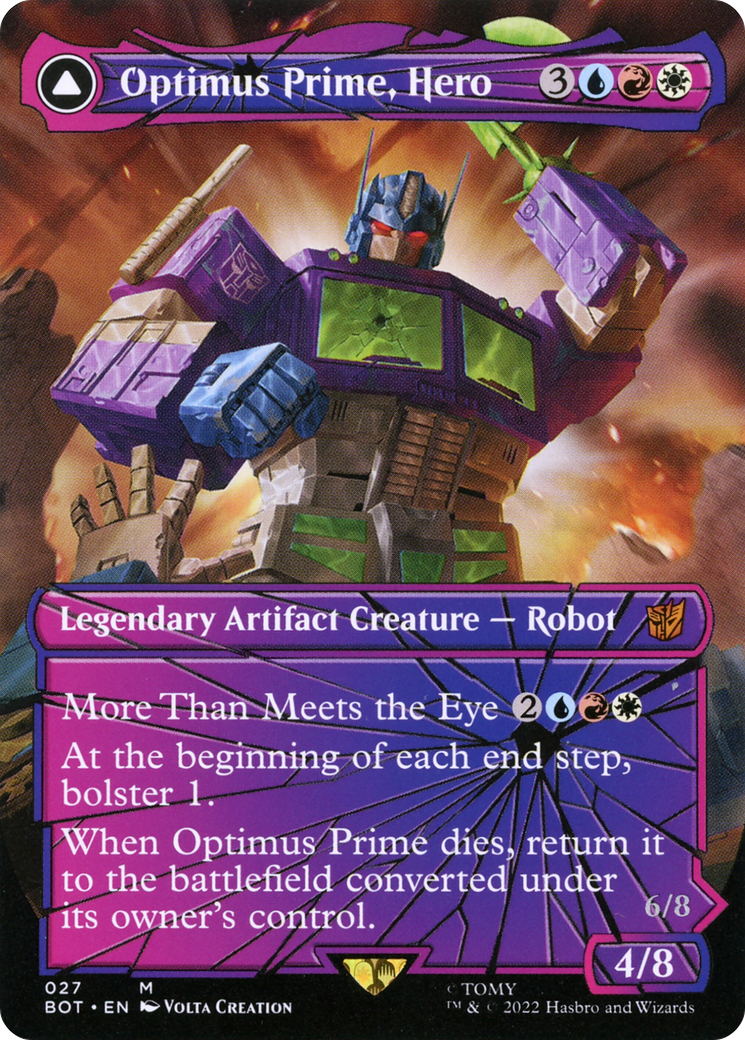 {R} Optimus Prime, Hero // Optimus Prime, Autobot Leader (Shattered Glass) [Transformers][BOT 027]