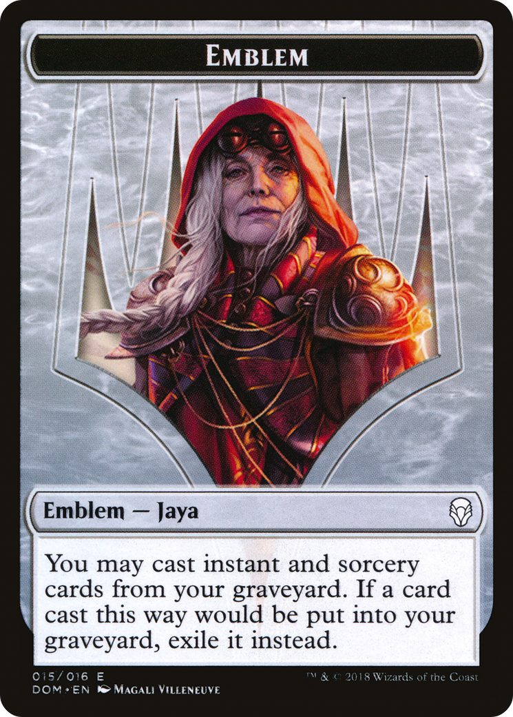{T} Jaya Ballard Emblem [Dominaria Tokens][TDOM 015]