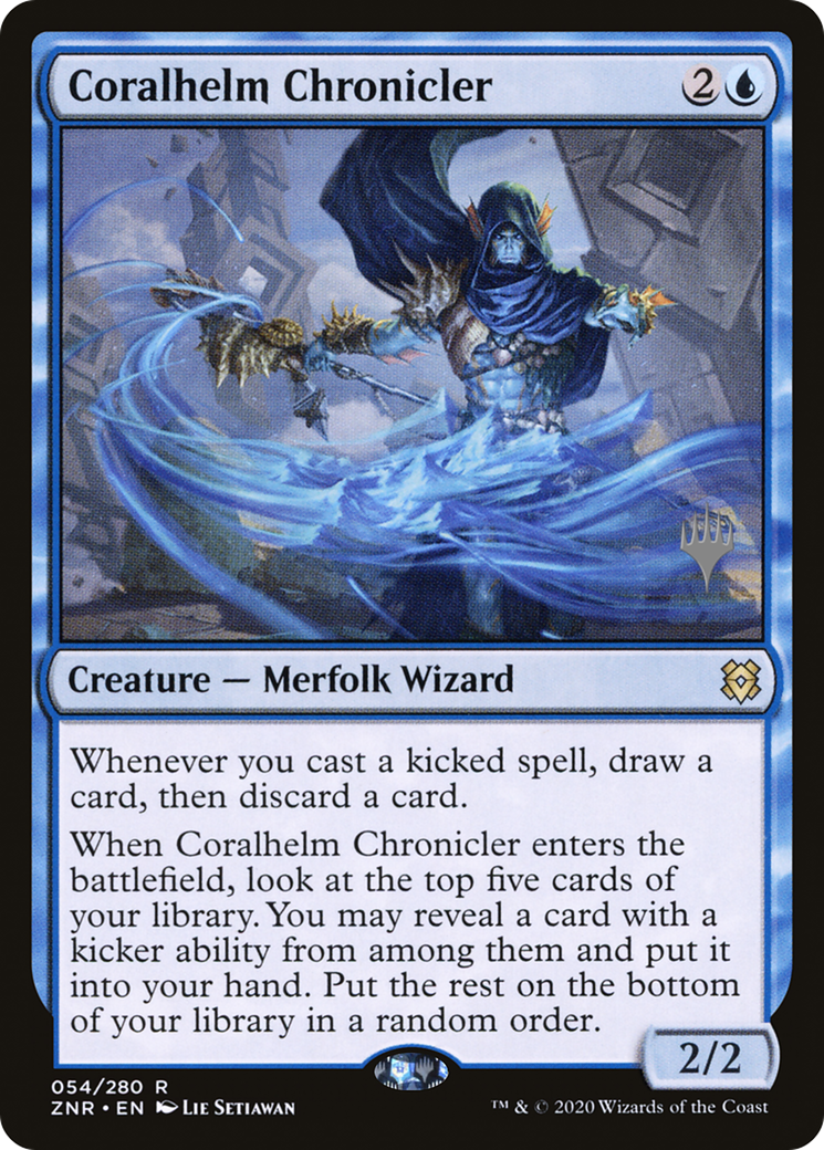 {R} Coralhelm Chronicler (Promo Pack) [Zendikar Rising Promos][PP ZNR 054]