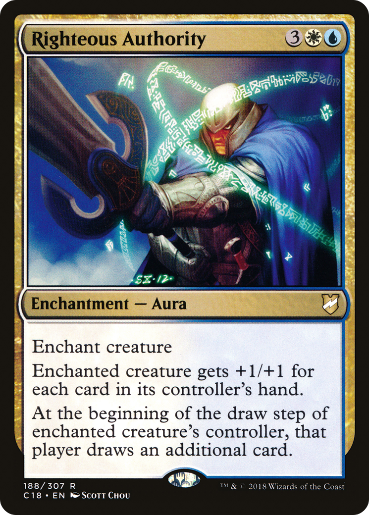 {R} Righteous Authority [Commander 2018][C18 188]