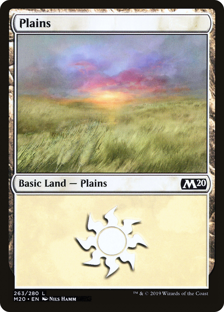 {B}[M20 263] Plains (263) [Core Set 2020]