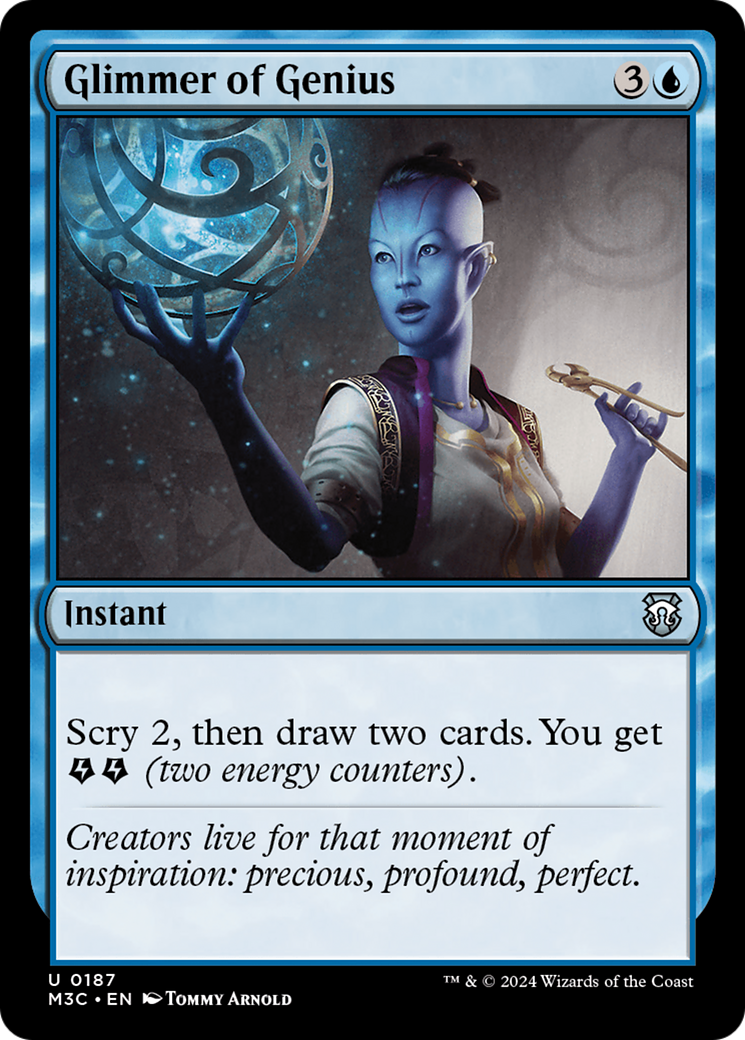 {C} Glimmer of Genius [Modern Horizons 3 Commander][M3C 187]