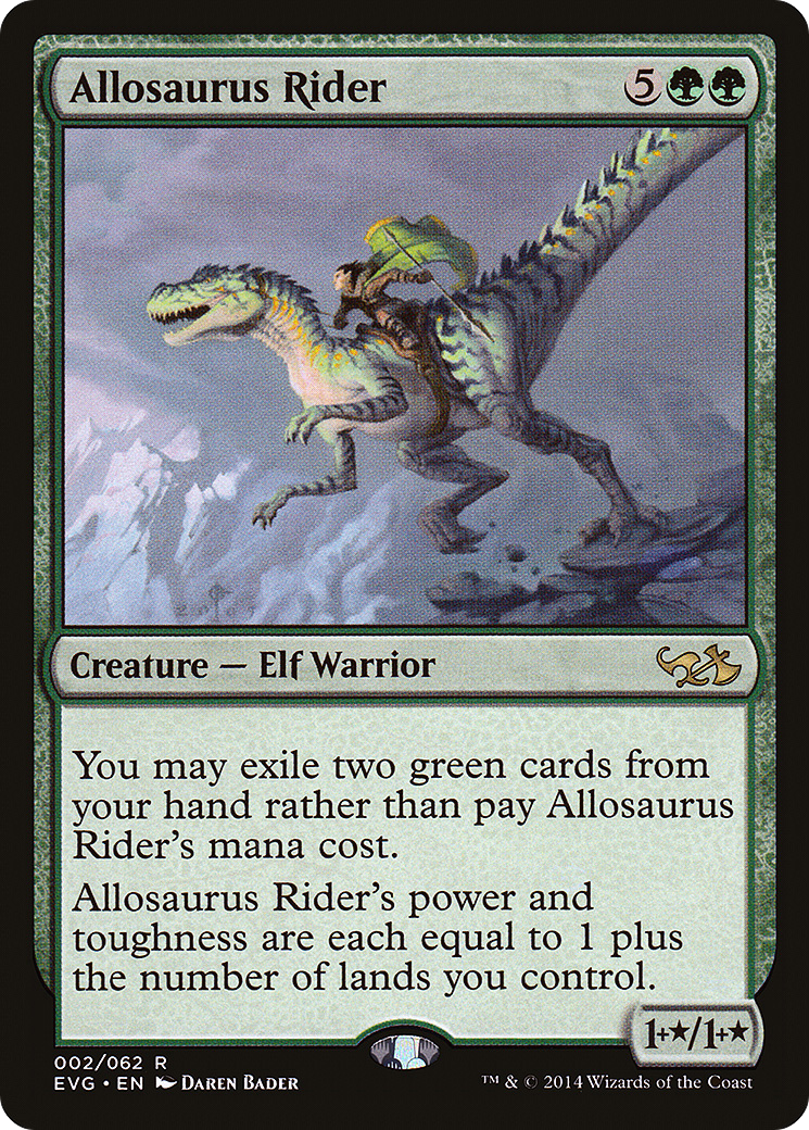 {R} Allosaurus Rider (Elves vs. Goblins) [Duel Decks Anthology][EVG 002] - Misty Mountain Games
