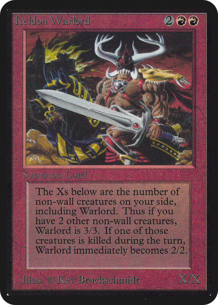 {C} Keldon Warlord [Alpha Edition][LEA 160]