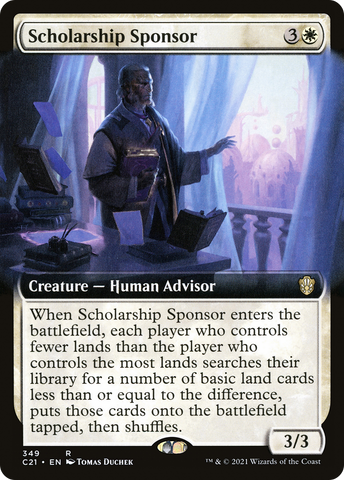 {R} Scholarship Sponsor (Extended Art) [Commander 2021][C21 349]