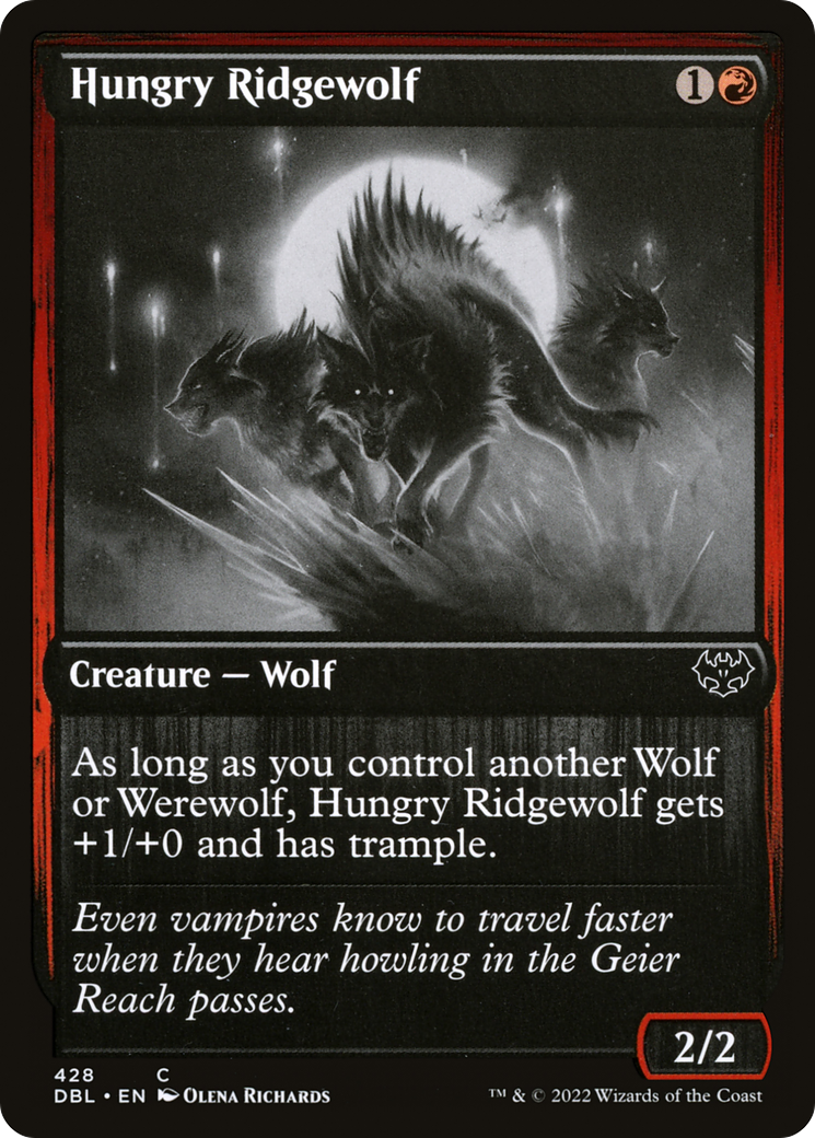 {C} Hungry Ridgewolf [Innistrad: Double Feature][DBL 428]