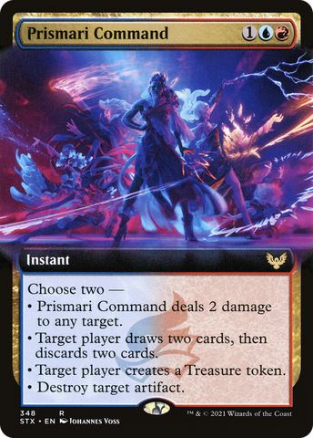 {R} Prismari Command (Extended Art) [Strixhaven: School of Mages][STX 348]