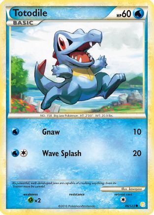 [PKM] Totodile (86/123) [HeartGold & SoulSilver: Base Set]