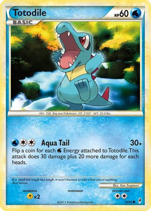 [PKM] Totodile (74/95) [HeartGold & SoulSilver: Call of Legends]