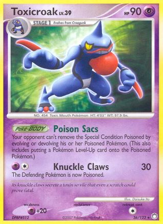[PKM-R] Toxicroak (36/123) [Diamond & Pearl: Mysterious Treasures]