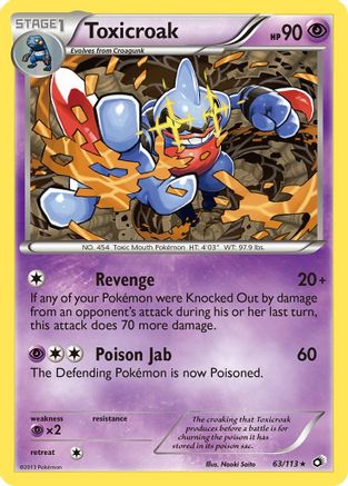 [PKM-R] Toxicroak (63/113) [Black & White: Legendary Treasures]