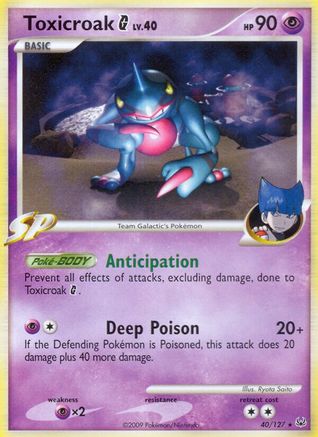 [PKM] Toxicroak G (40/127) [Platinum: Base Set]