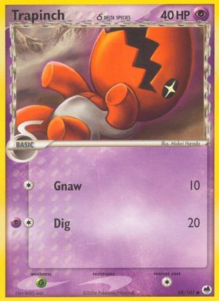 [PKM] Trapinch (68/101) (Delta Species) [EX: Dragon Frontiers]