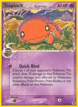 [PKM] Trapinch (69/101) (Delta Species) [EX: Dragon Frontiers]