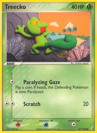 [PKM] Treecko (67/100) (Stamped) [EX: Crystal Guardians]
