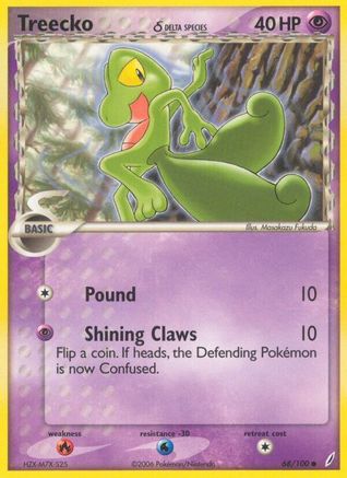 [PKM] Treecko (68/100) (Delta Species) (Stamped) [EX: Crystal Guardians]