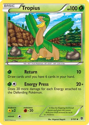 [PKM] Tropius (5/101) [Black & White: Plasma Blast]
