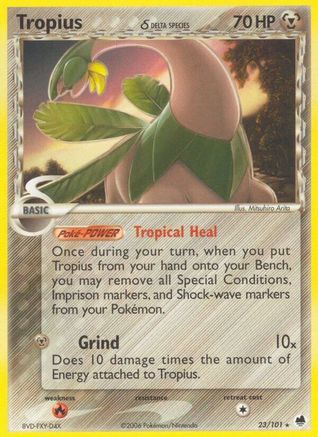 [PKM] Tropius (23/101) (Delta Species) [EX: Dragon Frontiers]