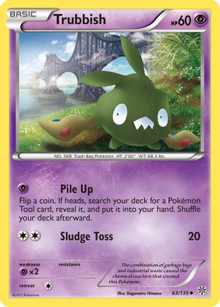 [PKM] Trubbish (63/135) [Black & White: Plasma Storm]
