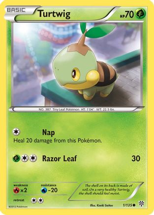 [PKM] Turtwig (1/135) [Black & White: Plasma Storm]