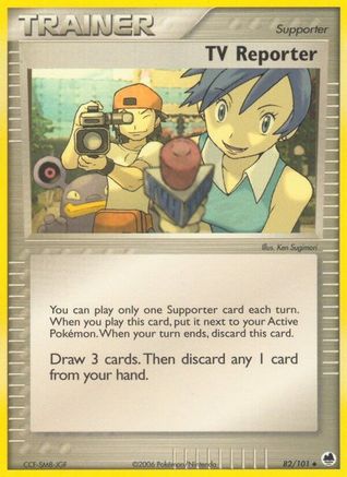 [PKM] TV Reporter (82/101) (Stamped) [EX: Dragon Frontiers]