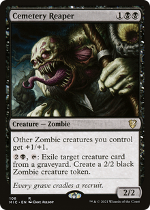{R} Cemetery Reaper [Innistrad: Midnight Hunt Commander][MIC 108]