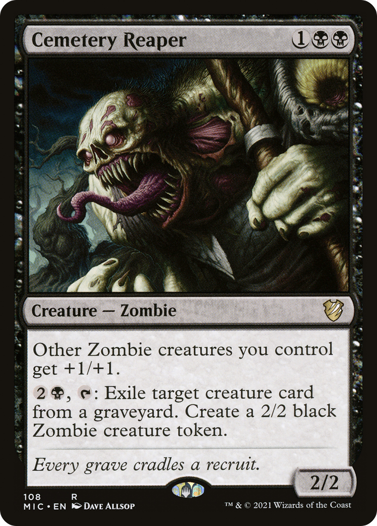 {R} Cemetery Reaper [Innistrad: Midnight Hunt Commander][MIC 108]