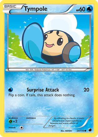 [PKM] Tympole (24/116) [Black & White: Plasma Freeze]