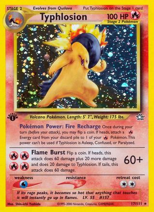 [PKM-R] Typhlosion (17/111) [Neo Genesis 1st Edition]