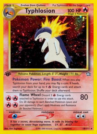 [PKM-R] Typhlosion (18/111) [Neo Genesis 1st Edition]