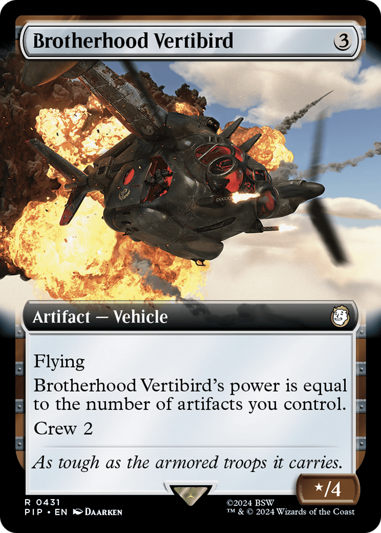 {R} Brotherhood Vertibird (Extended Art) [Fallout][PIP 431]