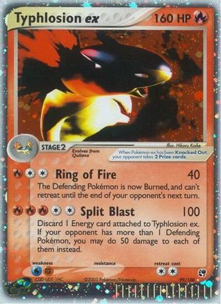 [PKM] Typhlosion ex (99/100) [EX: Sandstorm]