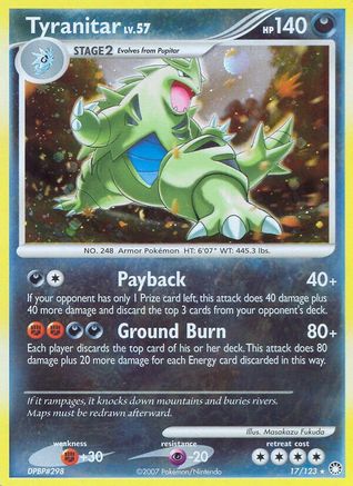 [PKM-R] Tyranitar (17/123) [Diamond & Pearl: Mysterious Treasures]