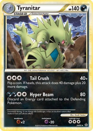 [PKM] Tyranitar (26/95) [HeartGold & SoulSilver: Unleashed]