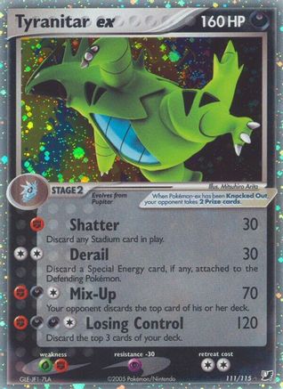 [PKM-R] Tyranitar ex (111/115) [EX: Unseen Forces]
