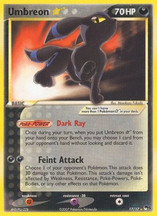 [PKM-R] Umbreon Star (17/17) [POP Series 5]