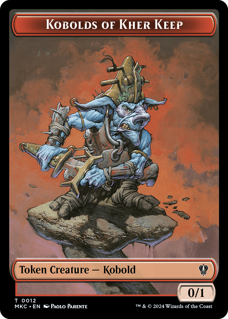 {T} Gold // Kobolds of Kher Keep Double-Sided Token [Murders at Karlov Manor Commander Tokens][TMKC 25//12]