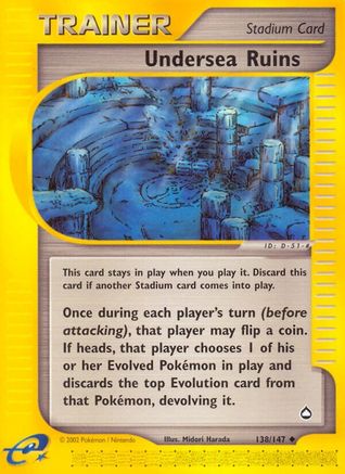[PKM] Undersea Ruins (138/147) [Aquapolis]
