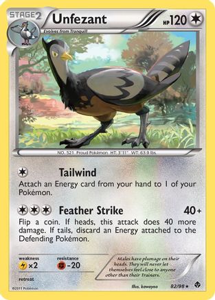 [PKM] Unfezant (82/98) [Black & White: Emerging Powers]