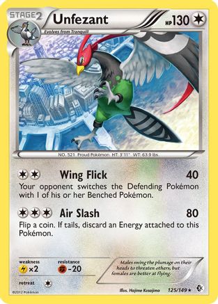 [PKM] Unfezant (125/149) [Black & White: Boundaries Crossed]