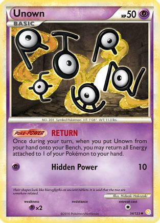 [PKM] Unown (54/123) [HeartGold & SoulSilver: Base Set]