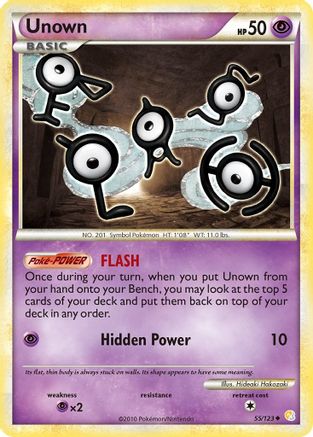 [PKM-C] Unown (55/123) [HeartGold & SoulSilver: Base Set]