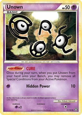 [PKM] Unown (51/102) [HeartGold & SoulSilver: Triumphant]