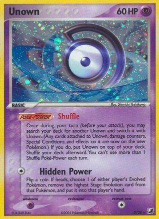 [PKM-R] Unown (D) (D/28) [EX: Unseen Forces]